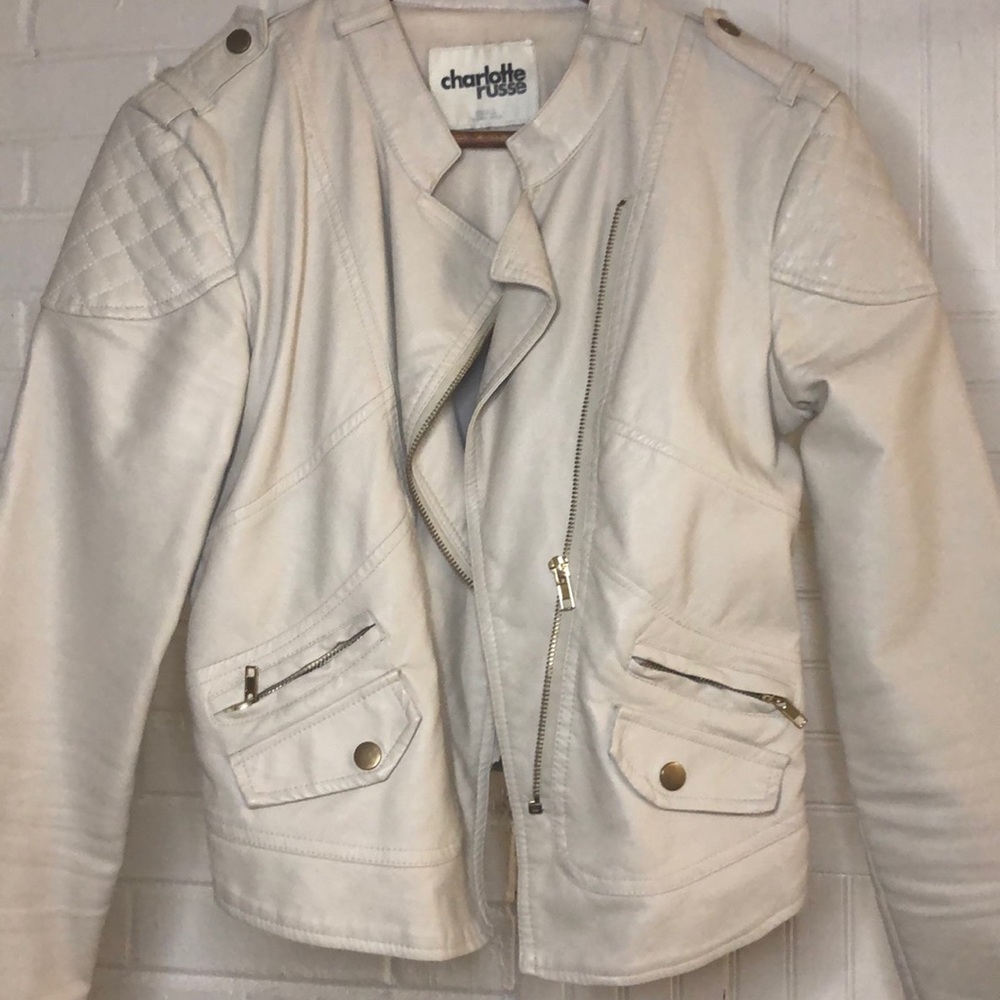 Faux leather jacket
